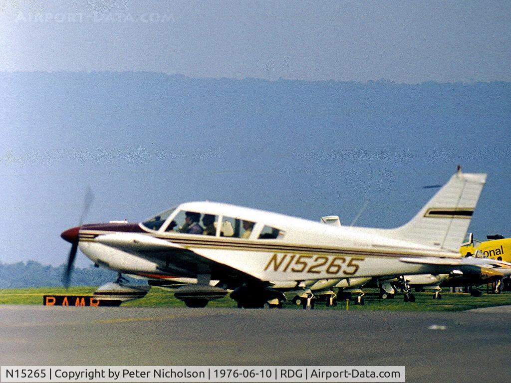 N15265, 1972 Piper PA-28-235 C/N 28-7310028, PA-28-235 Cherokee Charger as seen at the 1976 Reading Airshow.
