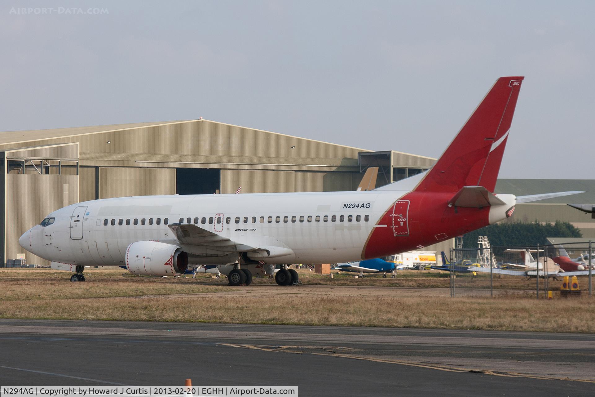 N294AG, Boeing 737-376 C/N 24296, EX ZK-JNC (as on tail).