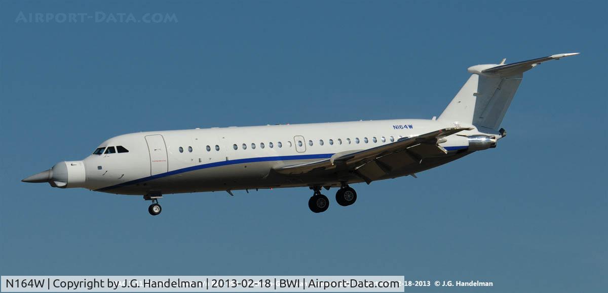 N164W, 1966 BAC 111-401AK One-Eleven C/N BAC.090, on final to 33L