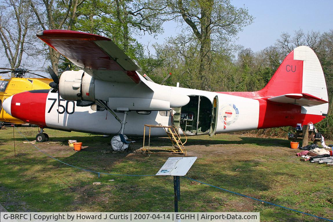G-BRFC, 1953 Percival P-57 Sea Prince T1 C/N P57/71, Painted as WP321/750-CU. Ex N7SY. As yet still unflown but looking less unloved here.