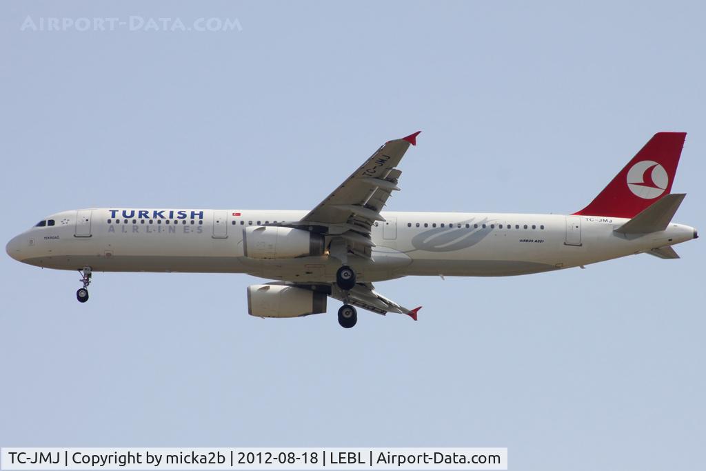 TC-JMJ, 2008 Airbus A321-232 C/N 3688, Landing