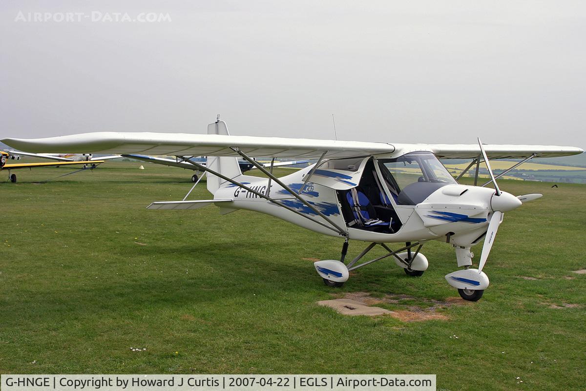 G-HNGE, 2006 Comco Ikarus C42 FB80 C/N 0607-6838, Privately owned.