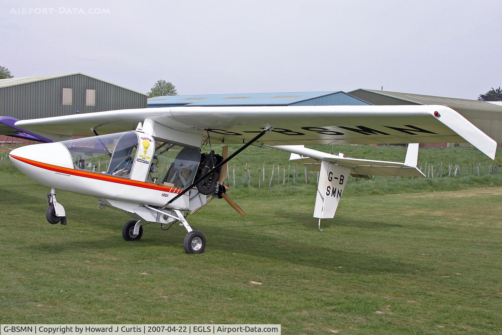 G-BSMN, 1990 CFM Streak Shadow C/N PFA 161-11656, Privately owned.