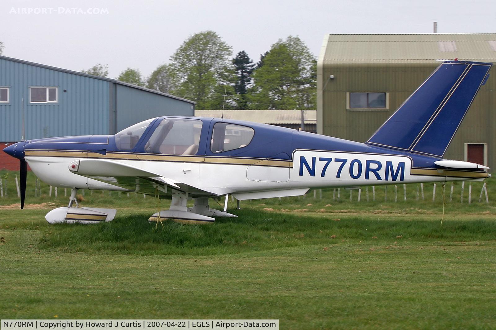 N770RM, 1980 Socata TB-9 Tampico C/N 131, Privately owned.