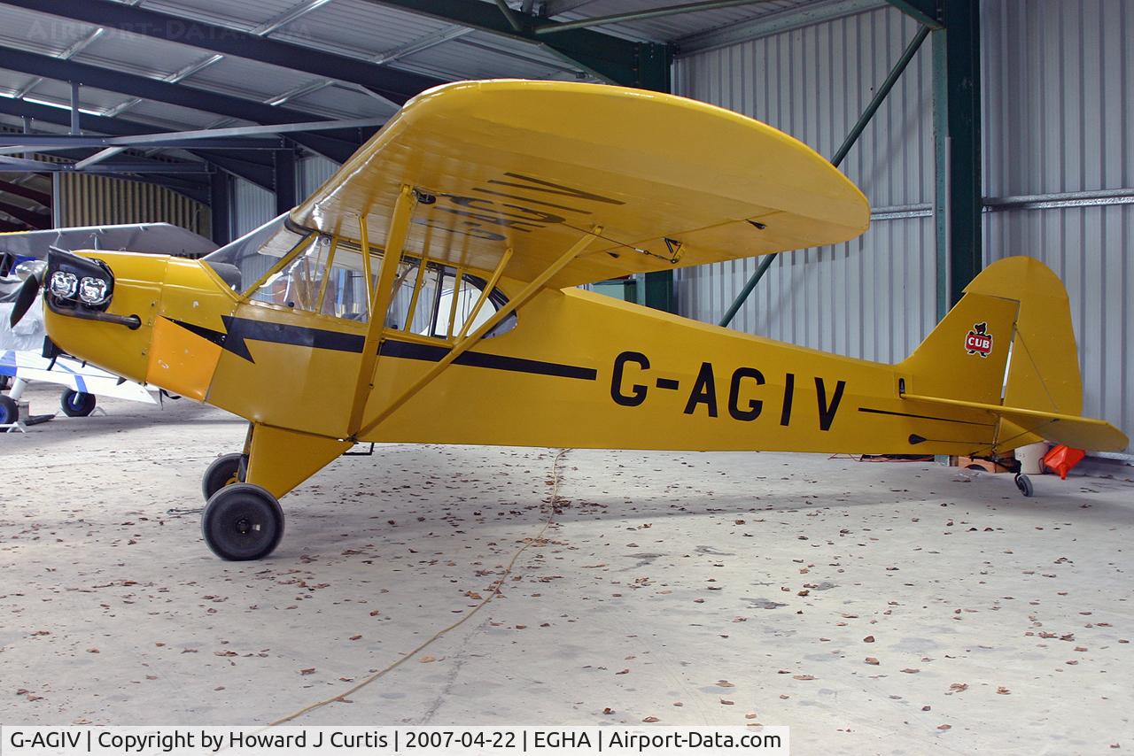 G-AGIV, 1944 Piper L-4J Grasshopper (J3C-65D) C/N 12676, Privately owned.