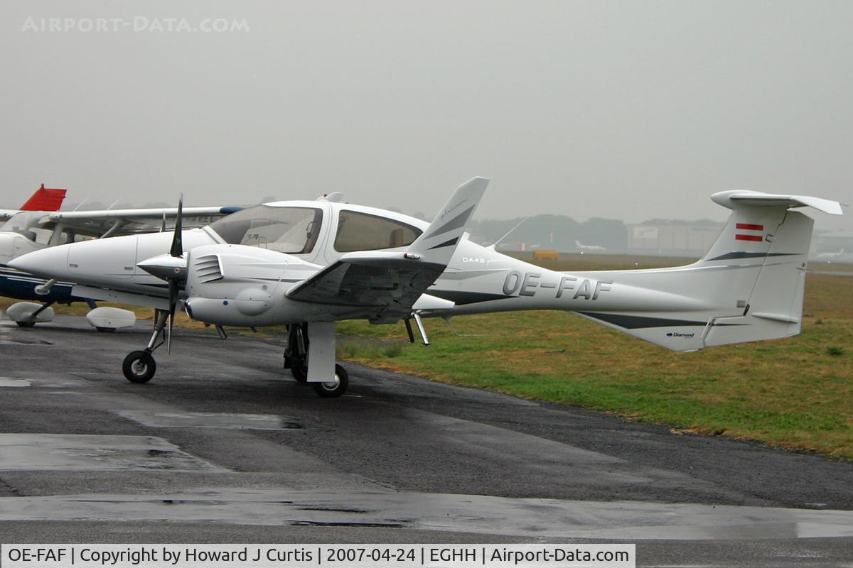 OE-FAF, 2006 Diamond DA-42 Twin Star C/N 42.203, Privately owned.
