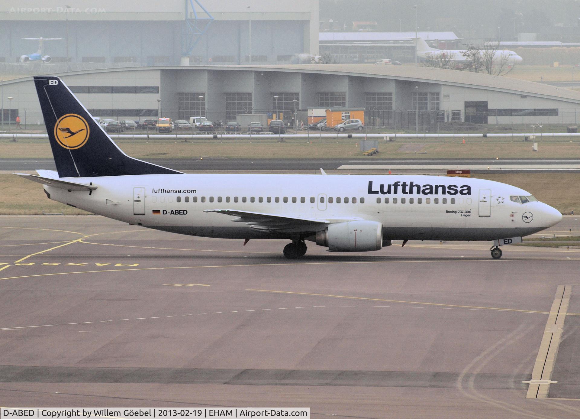 D-ABED, 1991 Boeing 737-330 C/N 25215, Arrival on Schiphol Airport