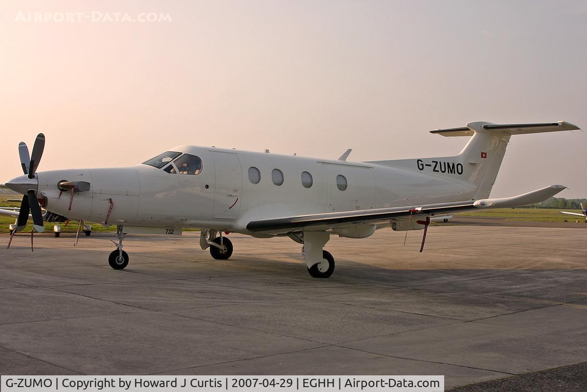 G-ZUMO, 2006 Pilatus PC-12/47 C/N 732, Privately owned. Shot at sunrise.