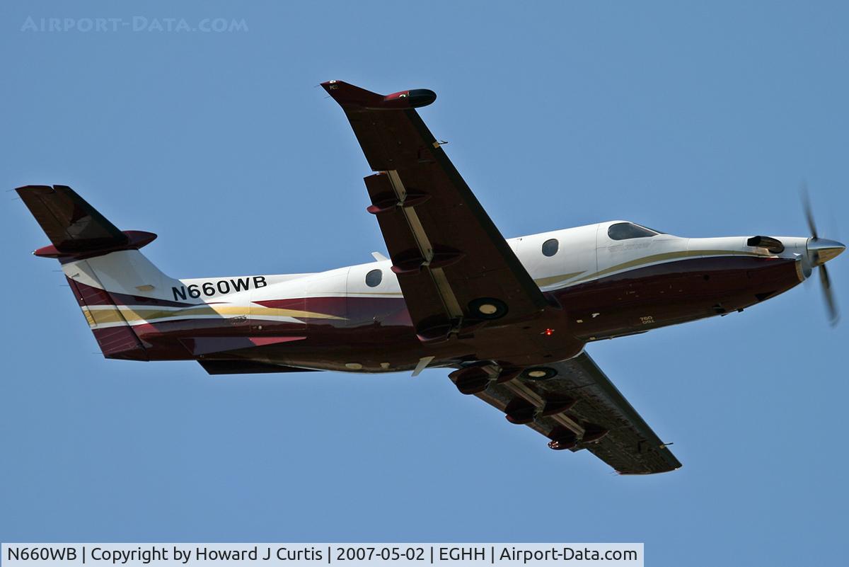 N660WB, 2006 Pilatus PC-12/47 C/N 760, Privately owned.