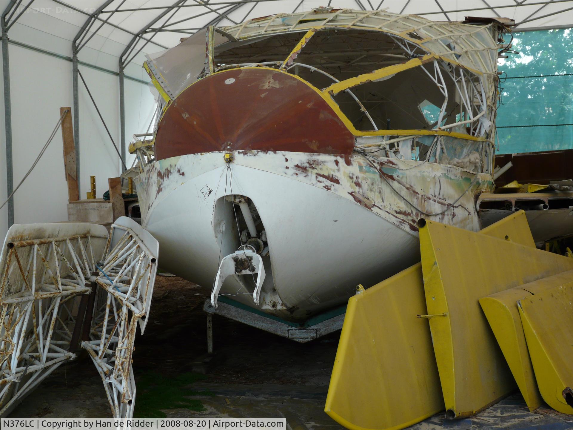 N376LC, 1994 Wilson Dean EXPLORER II C/N 002, Under restoration at the Musée historique de l'hydraviation (Museum of sea plane and flying boat history) located at Biscarrosse, Landes, France.