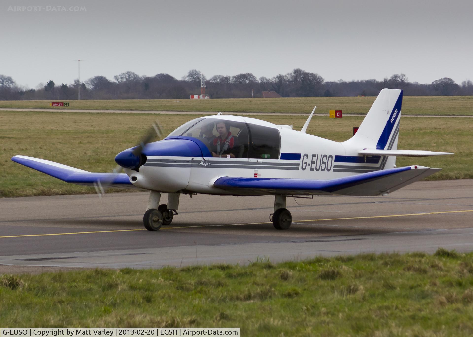 G-EUSO, 1973 Robin DR-400-140 Major C/N 904, Arriving at SaxonAir.