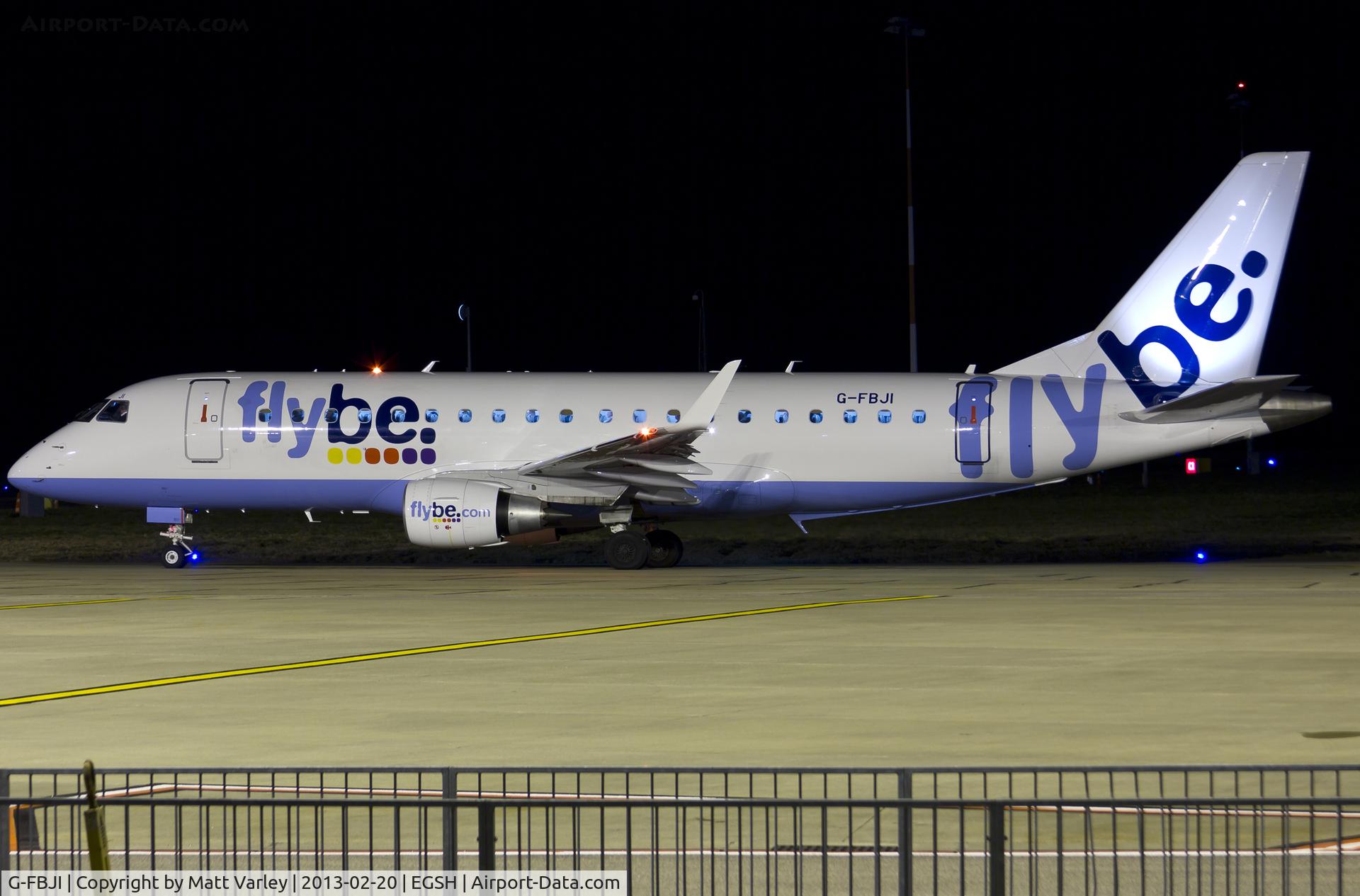 G-FBJI, 2012 Embraer 175STD (ERJ-170-200) C/N 17000355, Pushed back from stand 4, flying the LoganAir flight to Manchester