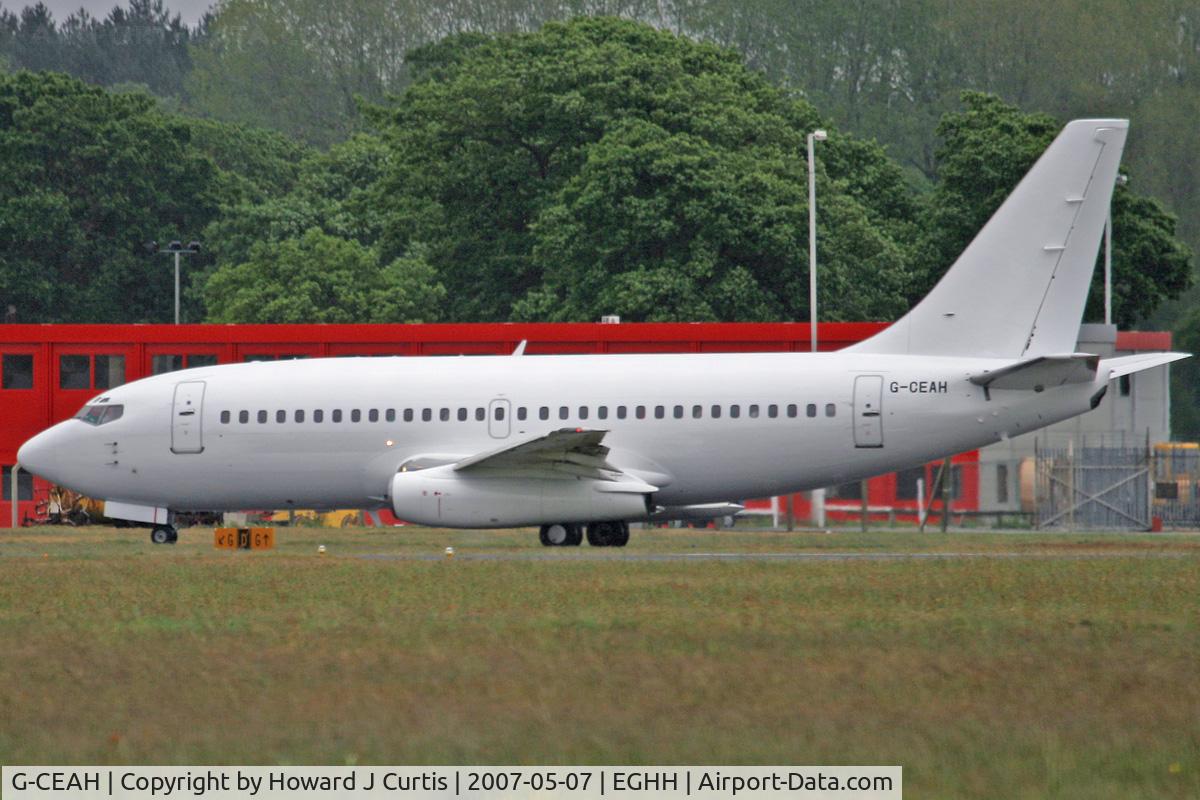 G-CEAH, 1975 Boeing 737-229 C/N 21135, European Aviation, stripped off all markings other than the registration.