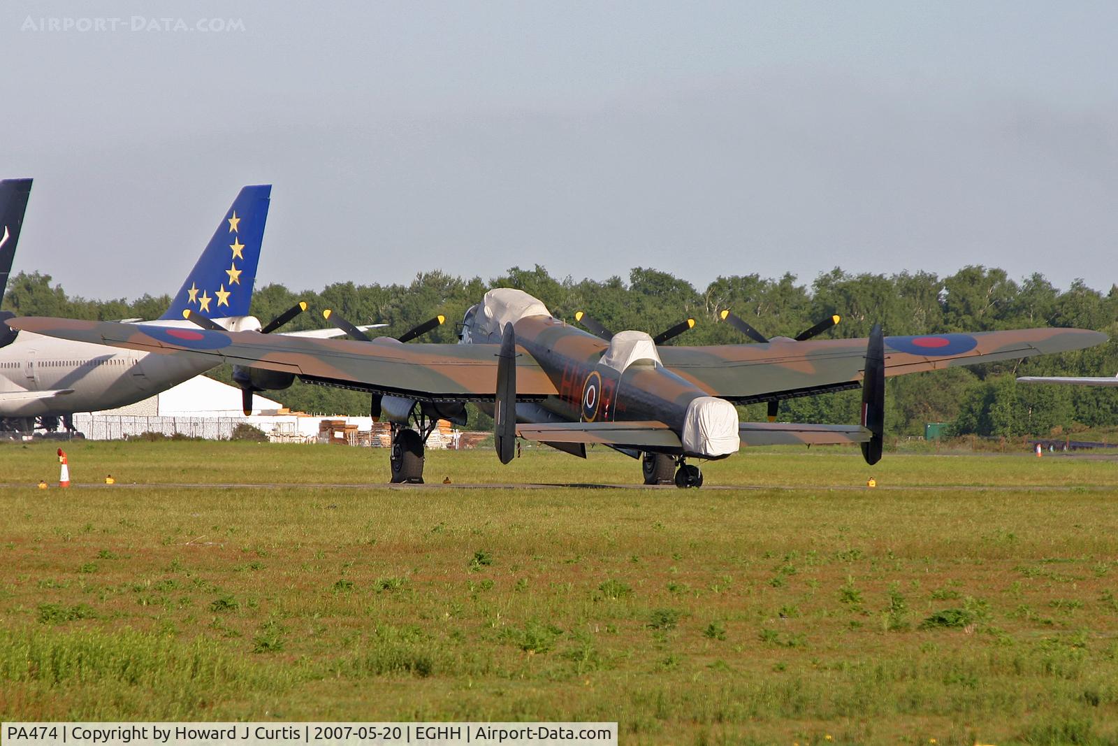 PA474, 1945 Avro 683 Lancaster B1 C/N VACH0052/D2973, BBMF. Coded HW-R and BQ-B at this time.