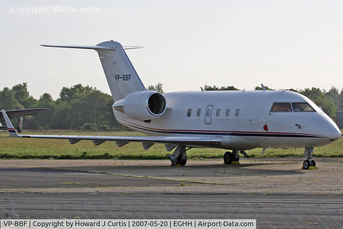 VP-BBF, 1988 Canadair Challenger 601 (CL-600-2A12) C/N 3033, Corporate