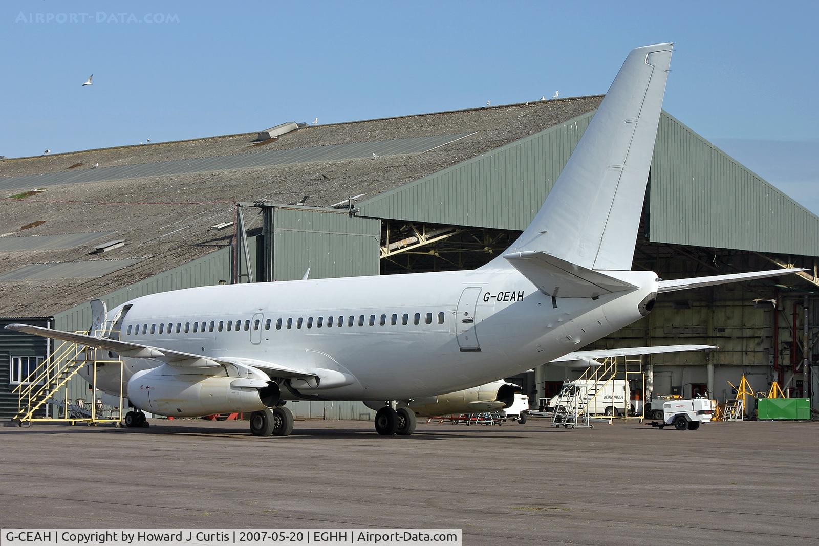 G-CEAH, 1975 Boeing 737-229 C/N 21135, European Aviation. All white.