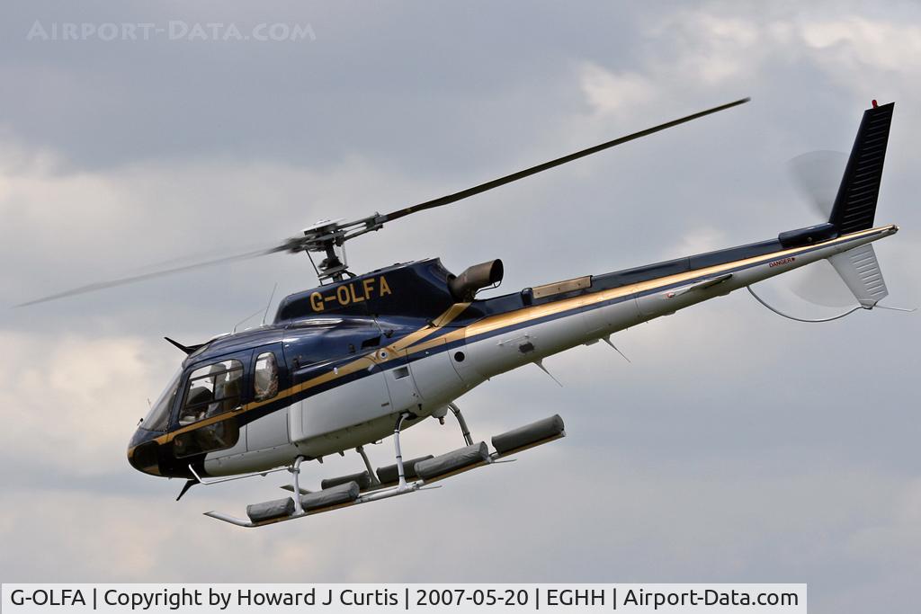 G-OLFA, 1998 Eurocopter AS-350B-3 Ecureuil Ecureuil C/N 3108, Privately owned.