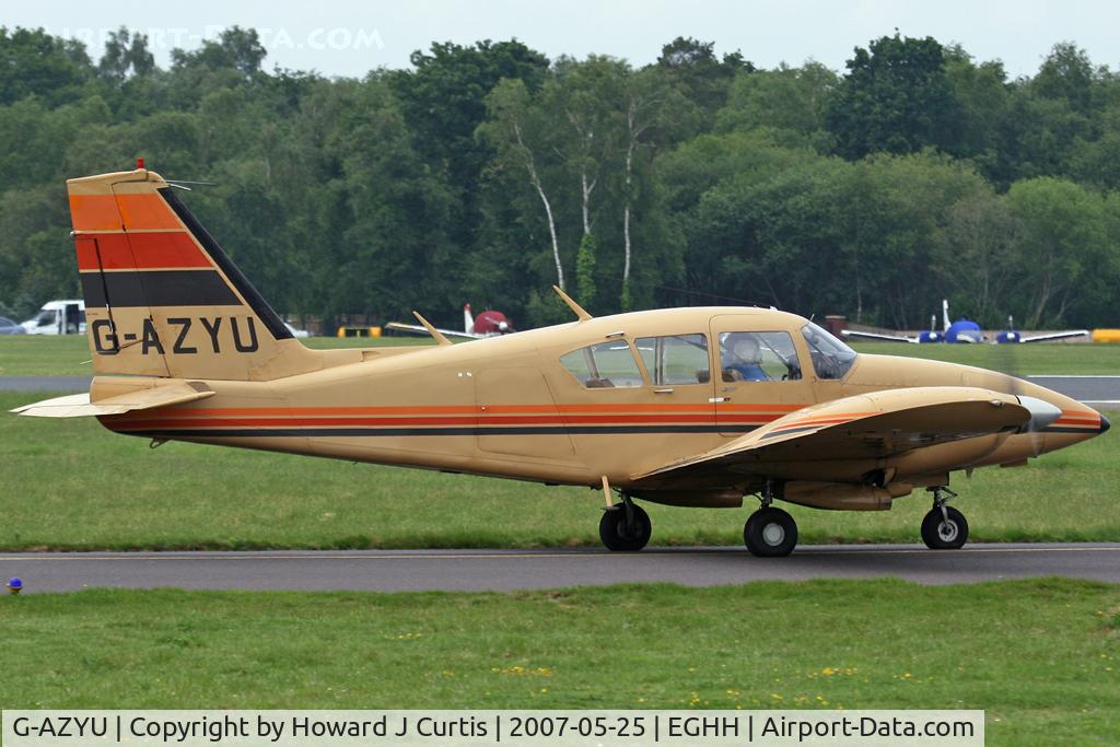 G-AZYU, 1971 Piper PA-23-250 Aztec C/N 27-4601, Privately owned.