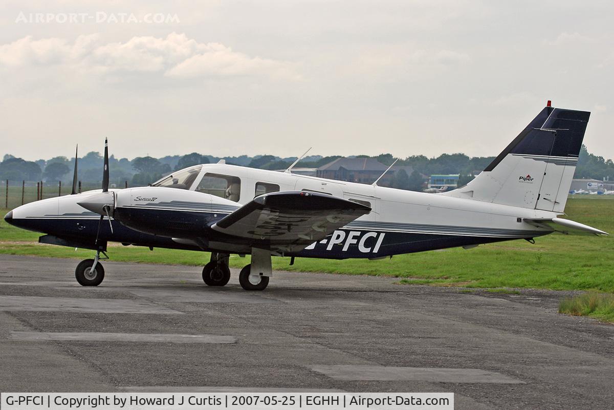 G-PFCI, 1996 Piper PA-34-220T Seneca IV C/N 34-47014, Privately owned.