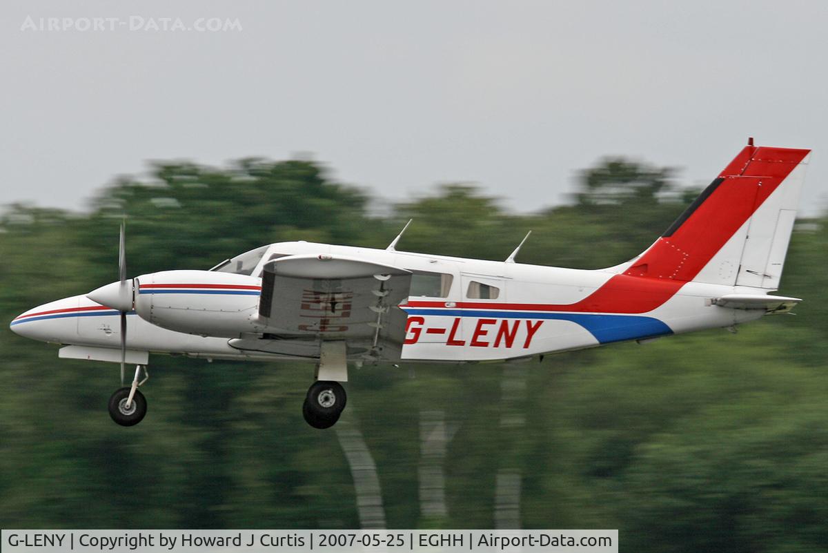 G-LENY, 1982 Piper PA-34-220T Seneca III C/N 34-8233205, Privately owned.