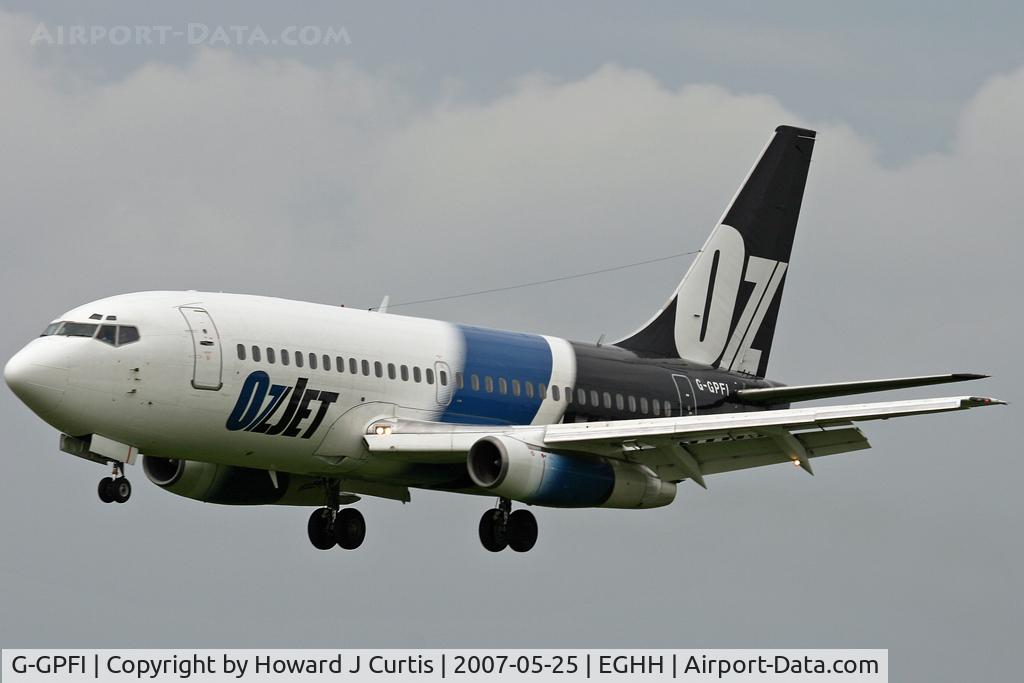 G-GPFI, 1974 Boeing 737-229 C/N 20907, European Aviation, in OzJet colours.
