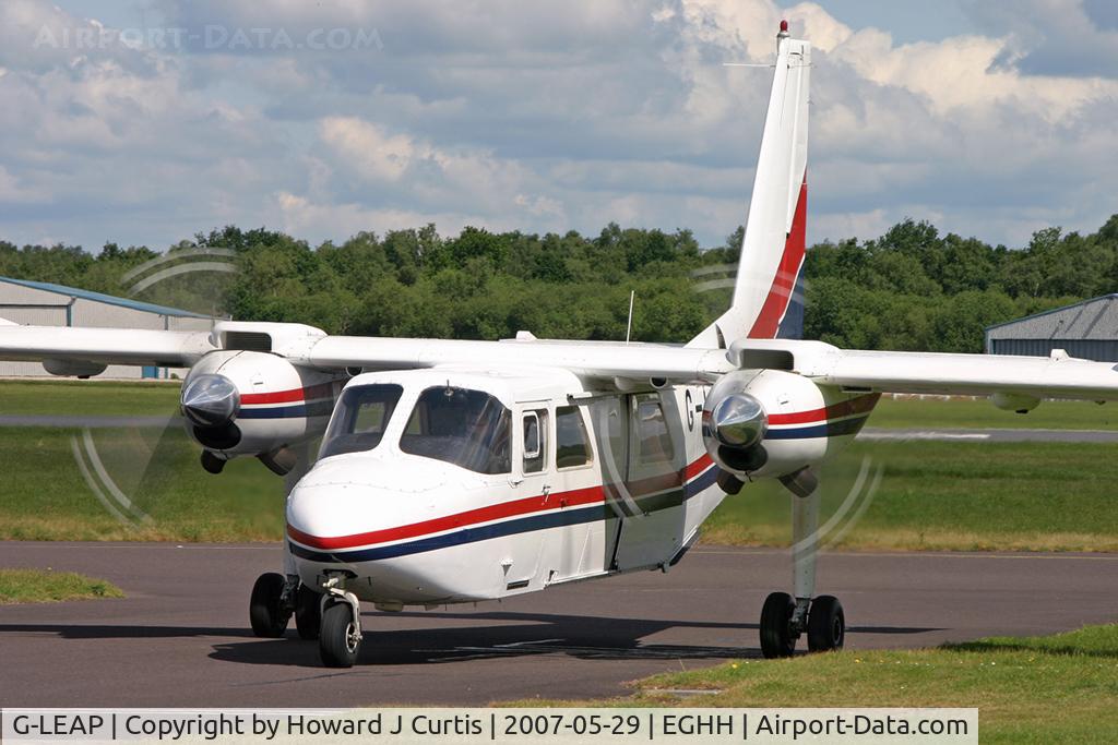 G-LEAP, 1987 Pilatus Britten-Norman BN-2T Turbine Islander C/N 2183, Skydive Aircraft Ltd.; here for maintenance.