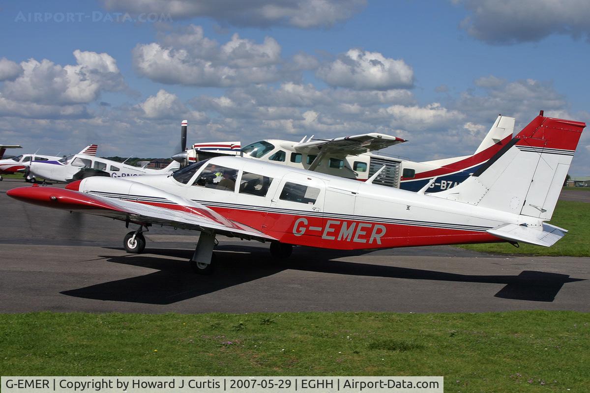 G-EMER, 1973 Piper PA-34-200 Seneca C/N 34-7350002, Privately owned.