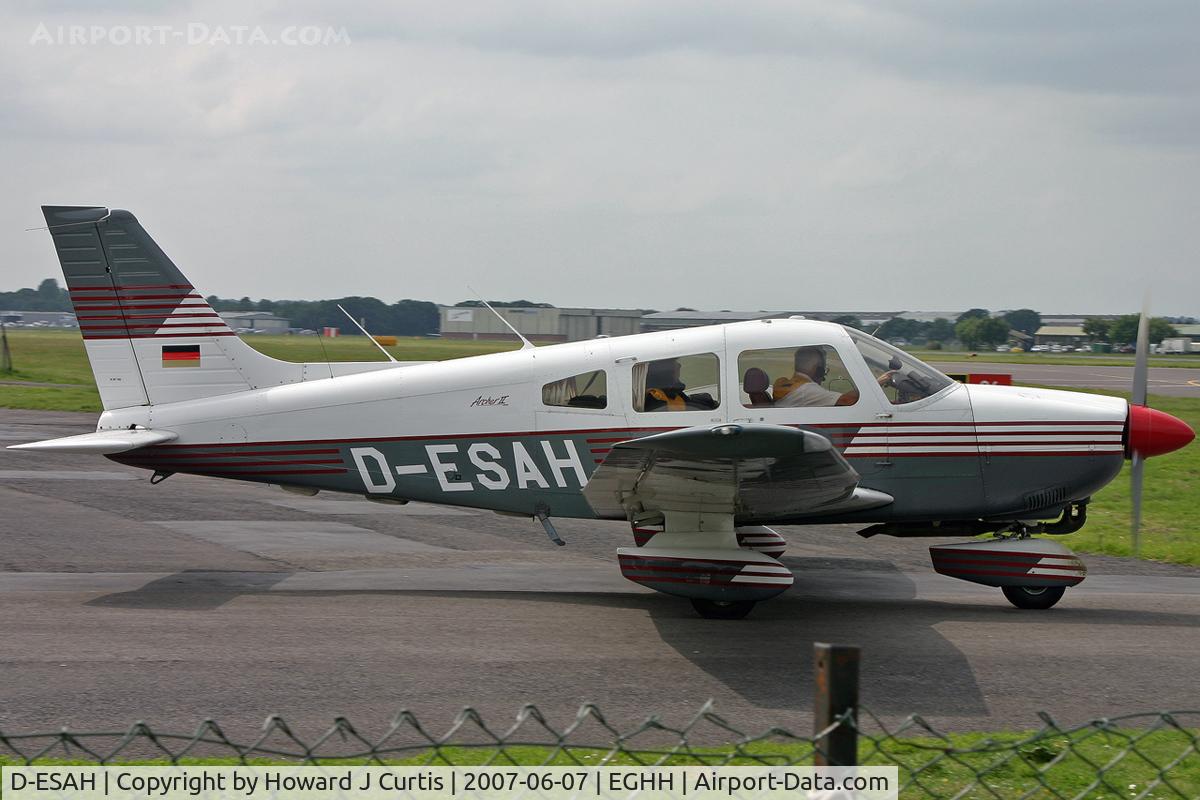 D-ESAH, Piper PA-28-181 Archer II C/N 28-90120, Privately owned.