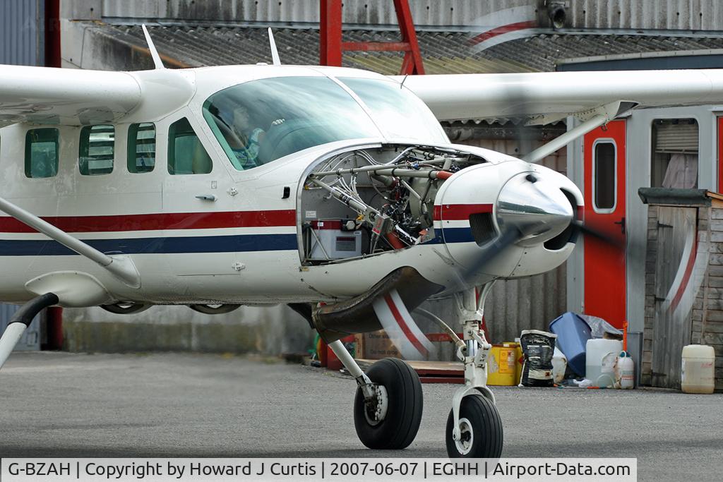 G-BZAH, 2000 Cessna 208B Grand Caravan C/N 208B0811, Army Parachute Association. Engine run with the cowling off.