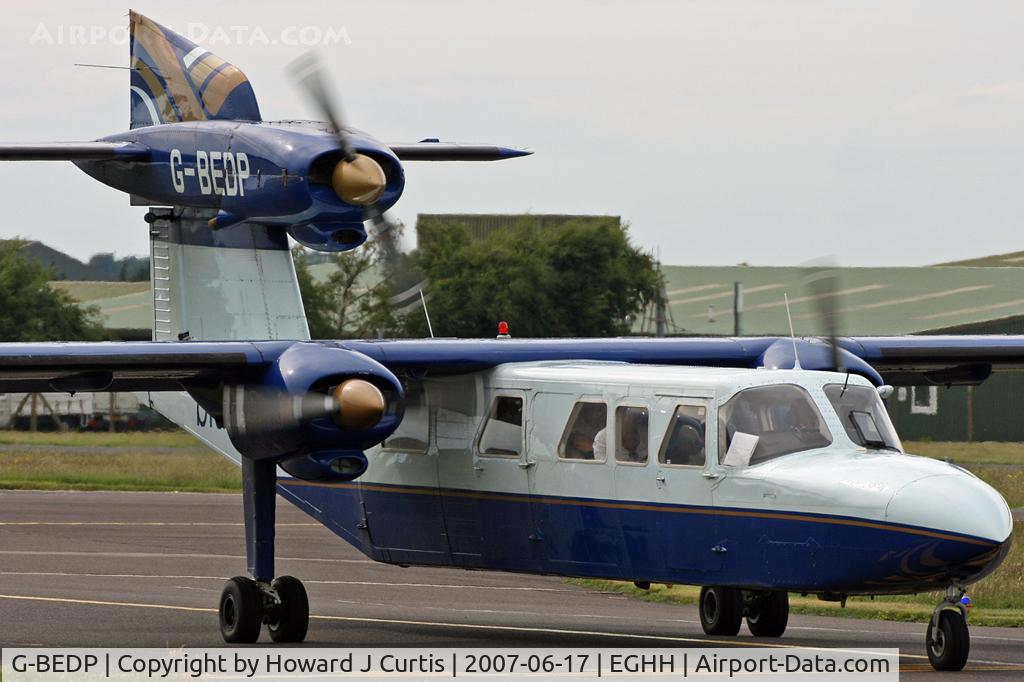 G-BEDP, 1976 Britten-Norman BN-2A Mk.III-2 Trislander C/N 1039, Blue Islands, up close.