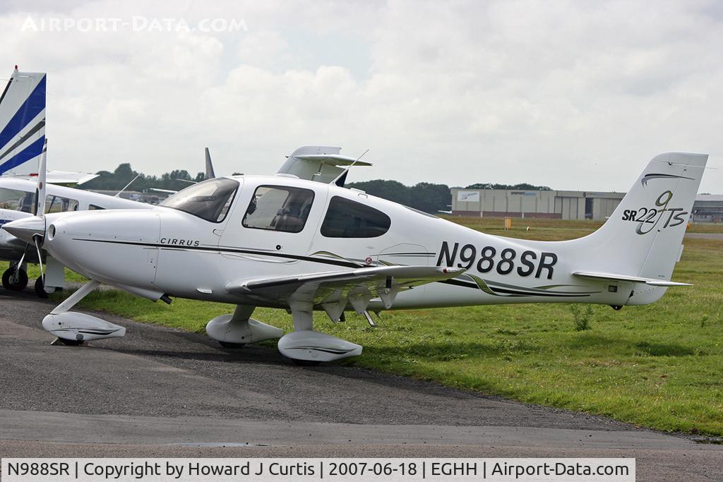 N988SR, 2006 Cirrus SR22 GTS C/N 2038, Privately owned.