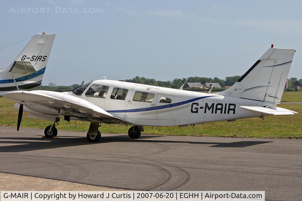 G-MAIR, 1979 Piper PA-34-200T C/N 34-7970140, Privately owned.