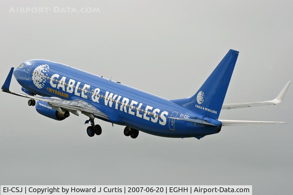 EI-CSJ, 2000 Boeing 737-8AS C/N 29925, Ryanair, Cable & Wireless special markings.