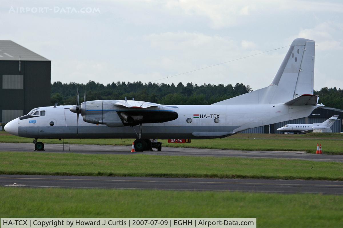 HA-TCX, 1980 Antonov An-26 C/N 9510, Budapest Aircraft Services