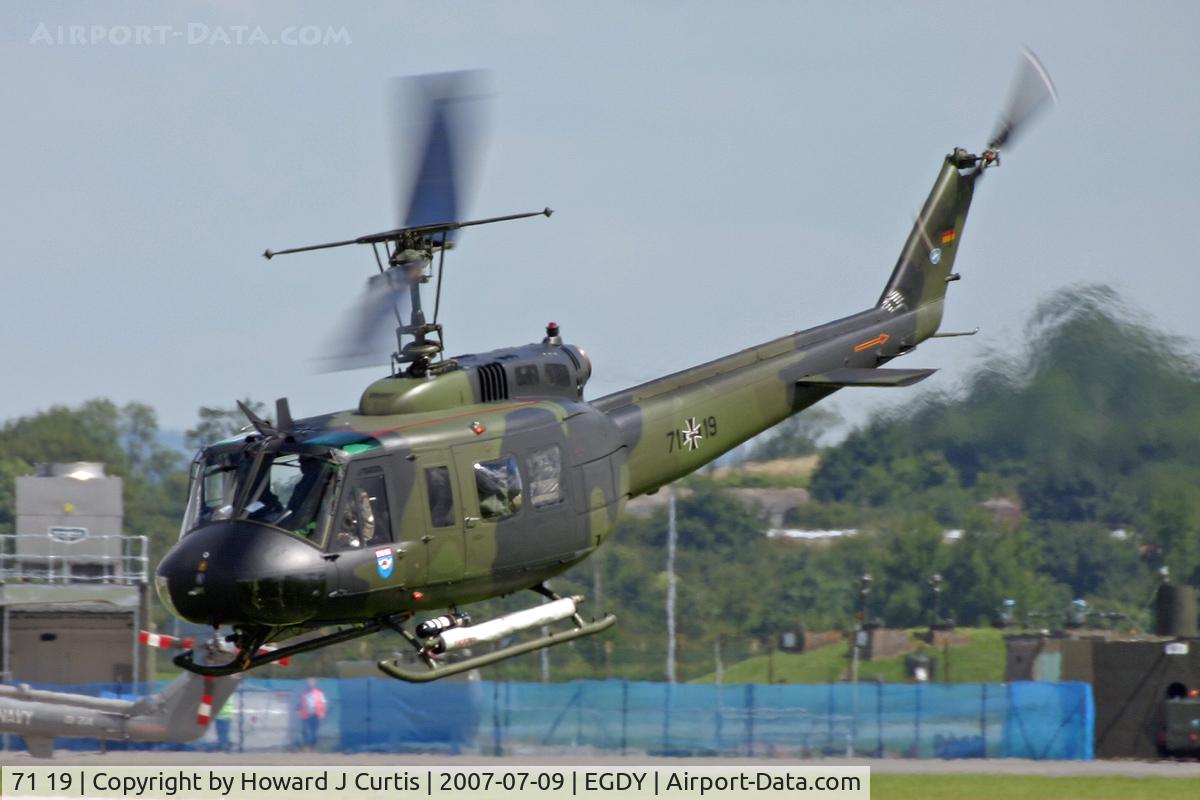 71 19, Bell (Dornier) UH-1D Iroquois (205) C/N 8179, Luftwaffe