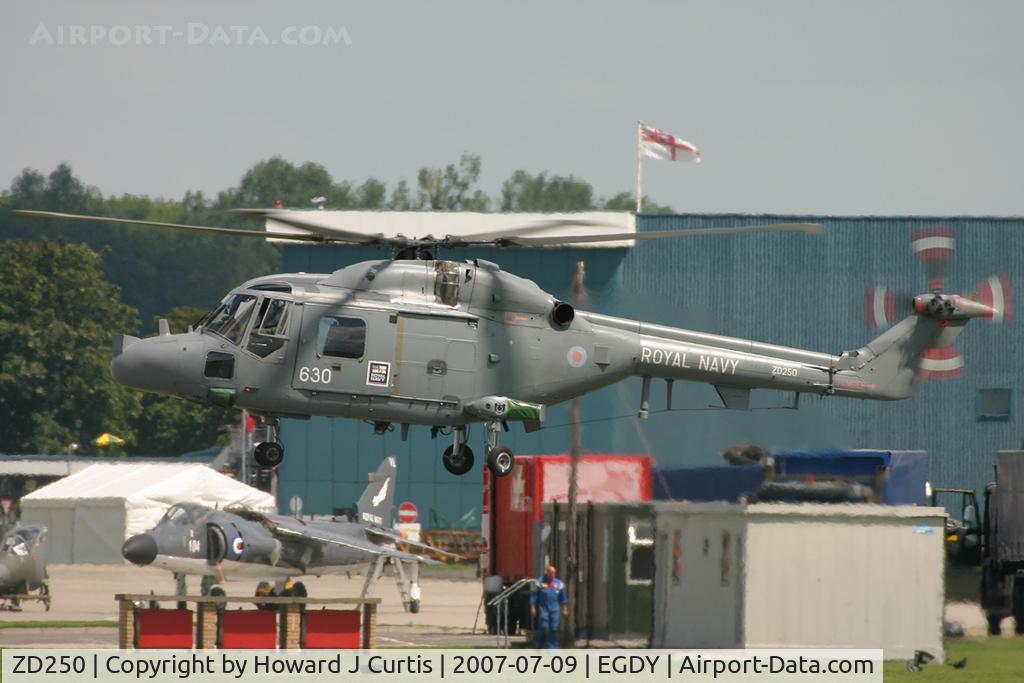 ZD250, Westland Lynx HAS.3S C/N 248, Coded 630/702 NAS.