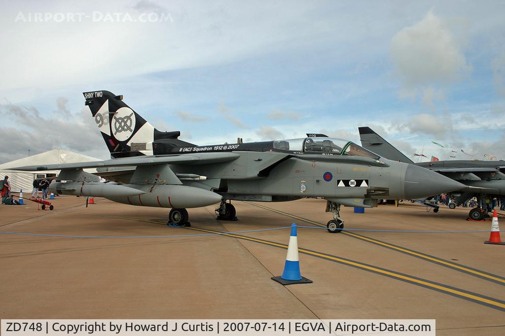 ZD748, 1984 Panavia Tornado GR.4 C/N 382/BS129/3176, RIAT 2007. Special 2 Squadron markings.