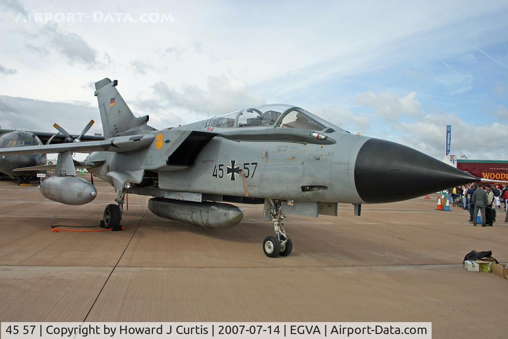 45 57, 1987 Panavia Tornado IDS C/N 648/GS205/4257, Luftwaffe. RIAT 2007.