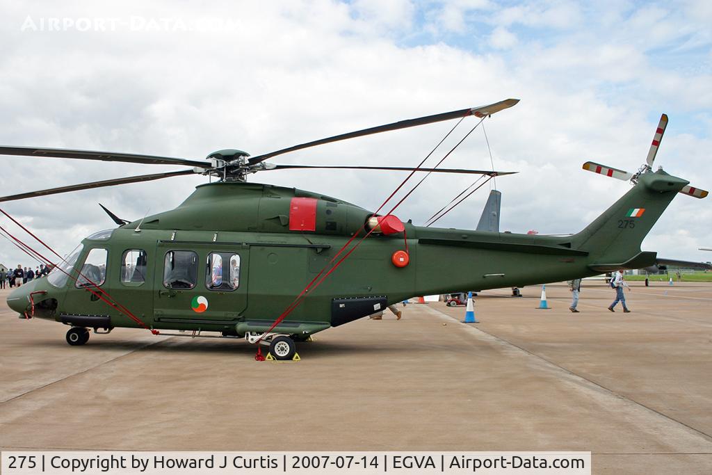 275, AgustaWestland AW-139 C/N 31059, RIAT 2007. Irish Air Corps.