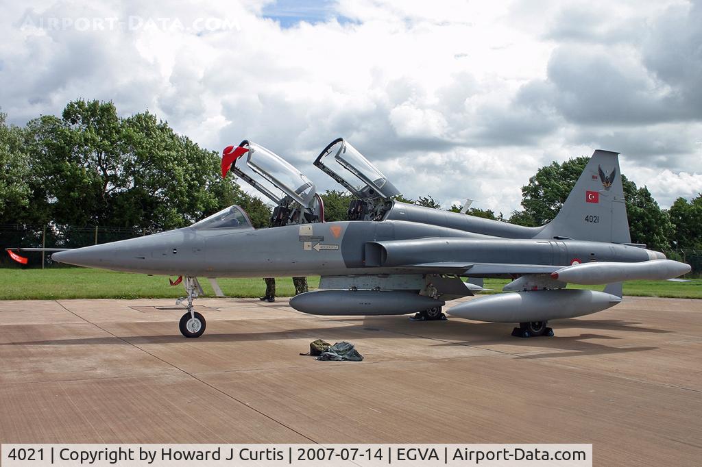 4021, 1971 Canadair NF-5B Freedom Fighter C/N 4021, RIAT 2007. Turkish Air Force.