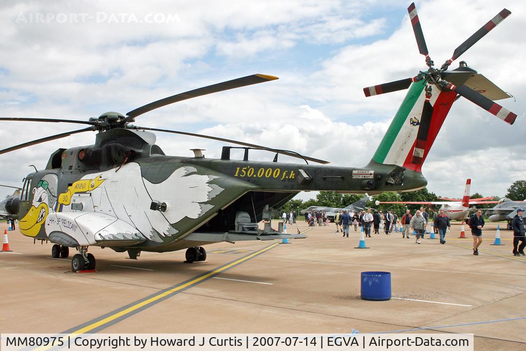 MM80975, Agusta HH-3F Pelican C/N 6202, RIAT 2007. Italian AF. Port side view.