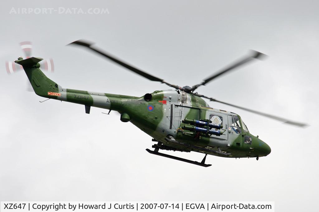 XZ647, 1980 Westland Lynx AH.7 C/N 183, RIAT 2007. Army Air Corps, coded Z.