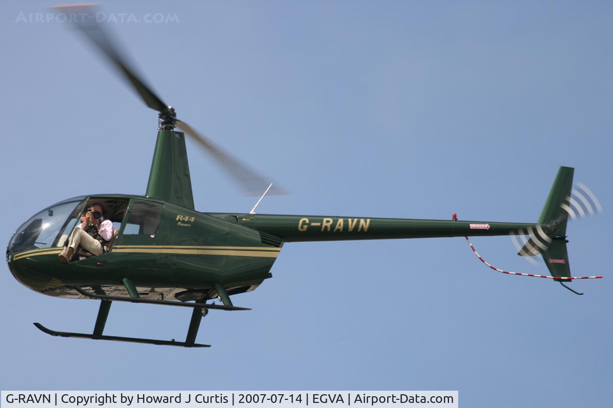 G-RAVN, 2001 Robinson R44 Raven C/N 1022, RIAT 2007. Photographer photographed!