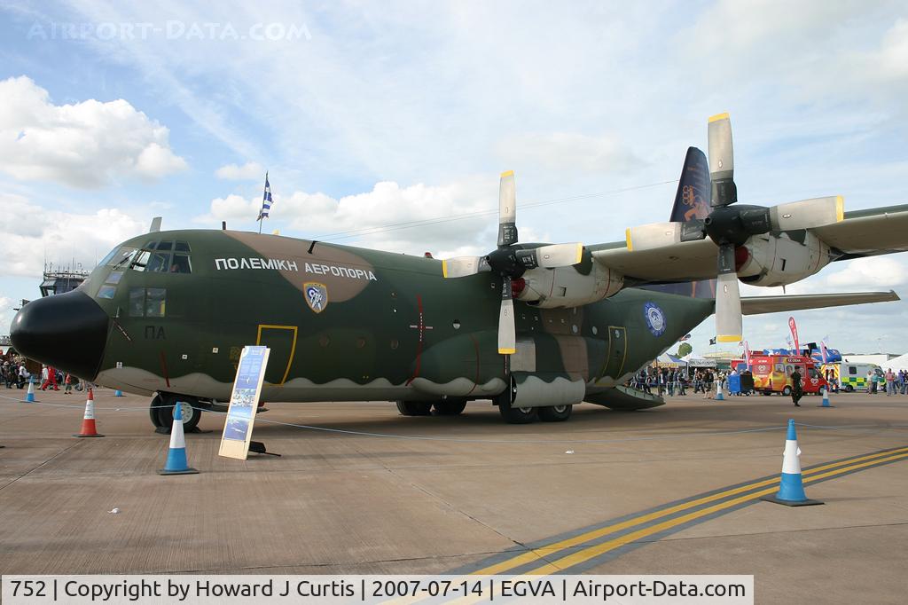 752, 1977 Lockheed C-130H Hercules C/N 382-4734, RIAT 2007. Hellenic Air Force.