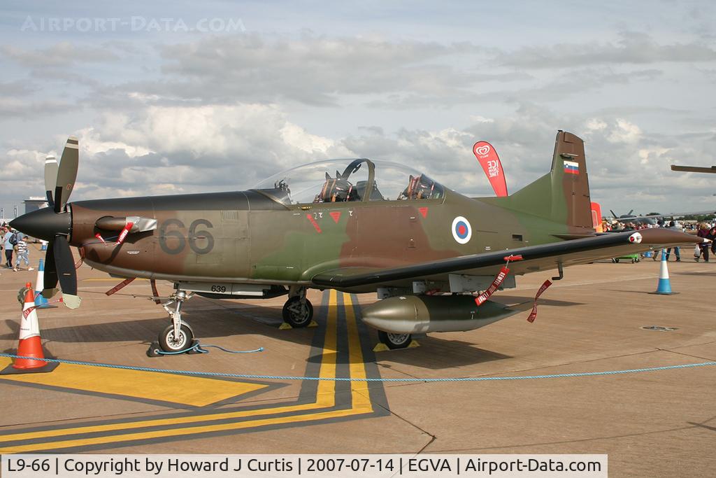 L9-66, Pilatus PC-9M Hudournik C/N 639, RIAT 2007. Slovenian Air Force.