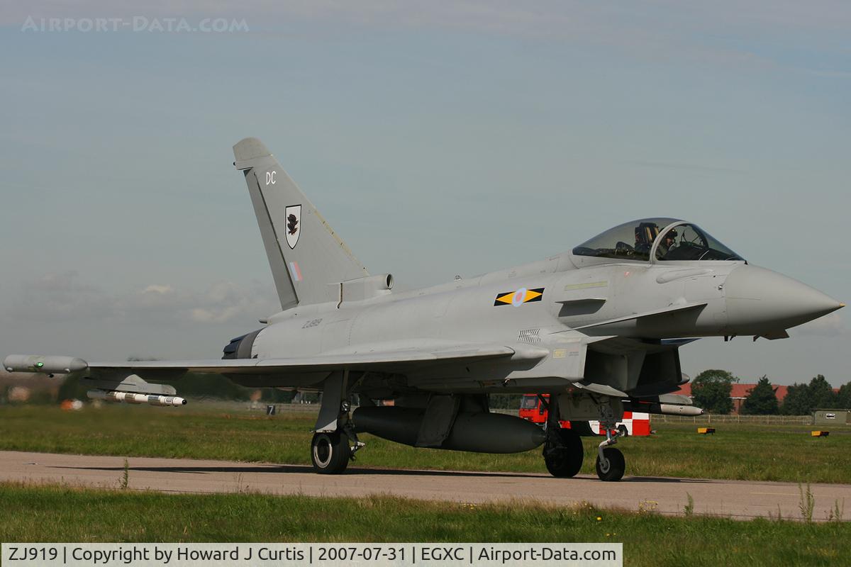 ZJ919, 2006 Eurofighter EF-2000 Typhoon FGR4 C/N 0064/BS010, DC/11 Squadron.