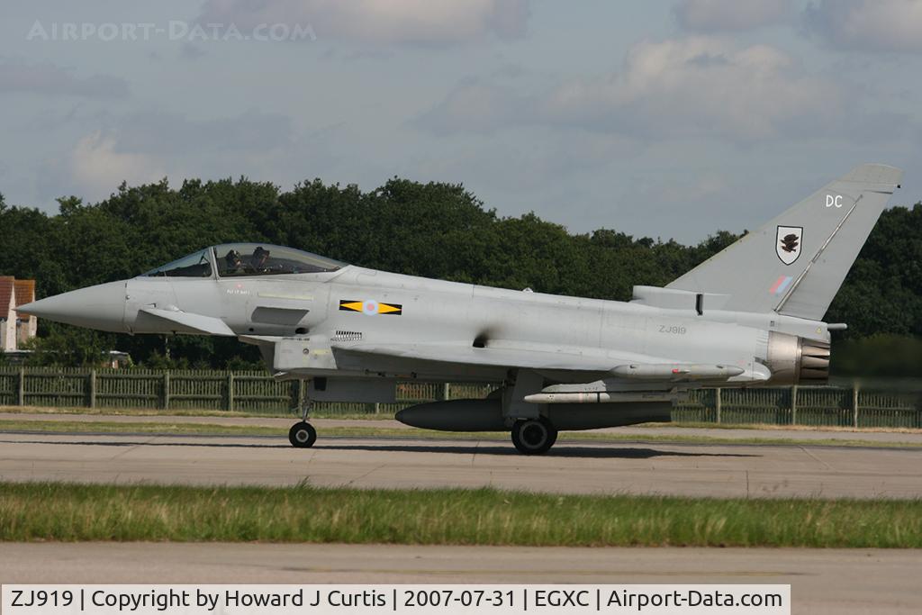 ZJ919, 2006 Eurofighter EF-2000 Typhoon FGR4 C/N 0064/BS010, Typhoon F2 (prior to FGR4 conversion). DC/11 Squadron.