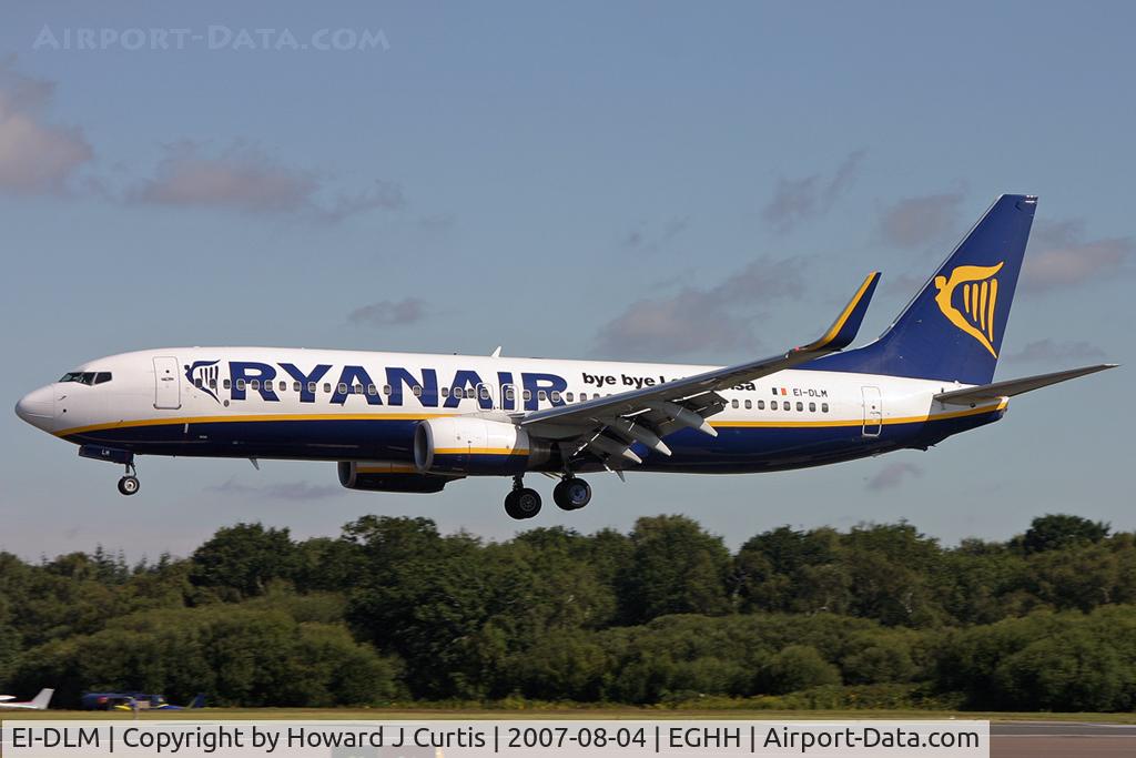 EI-DLM, 2006 Boeing 737-8AS C/N 33594, Ryanair, 'bye bye Latehansa' titles.