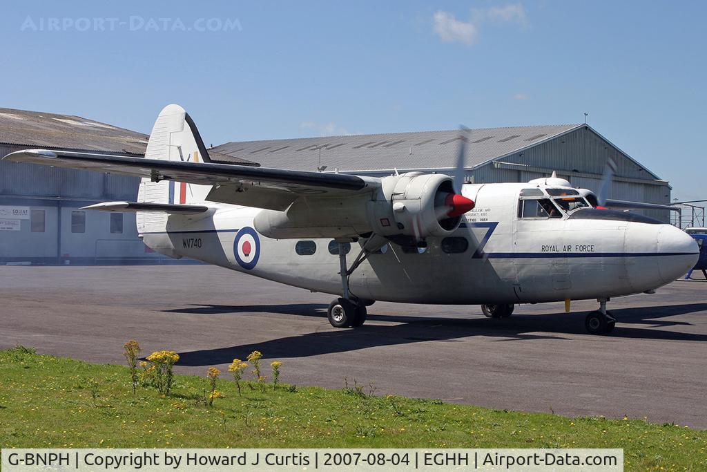 G-BNPH, 1955 Hunting Percival P-66 Pembroke C1 C/N PAC/66/027, Privately owned.. Painted as WV740.