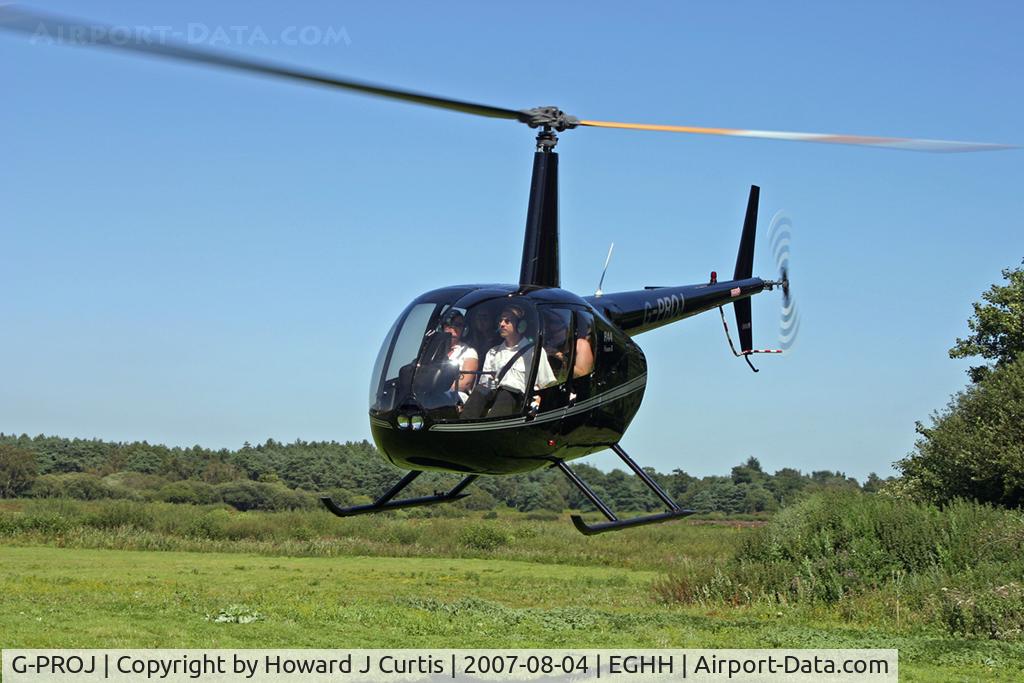 G-PROJ, 2007 Robinson R44 Raven II C/N 11695, Operated by Bournemouth Helicopters.